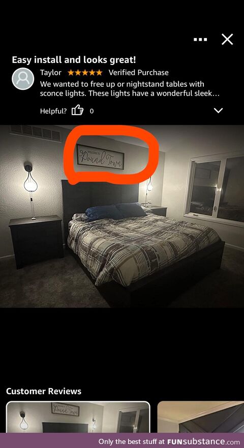 Was reading reviews for new light fixtures…