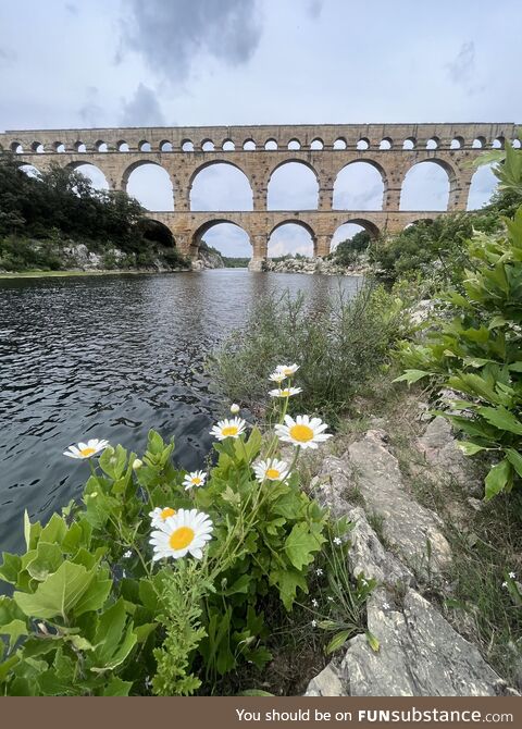 Pont du Gard: The largest Roman aqueduct in the world (near Nîmes, France)