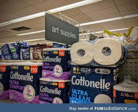 Drugstore art supplies