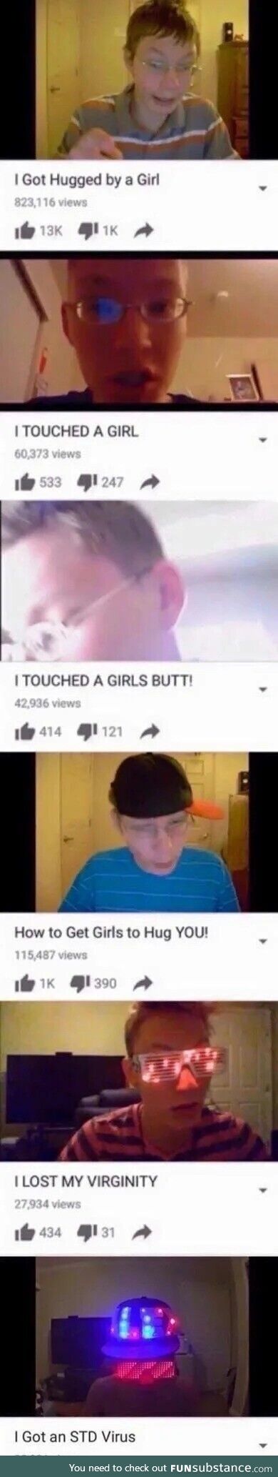 Hugged by a girl arc