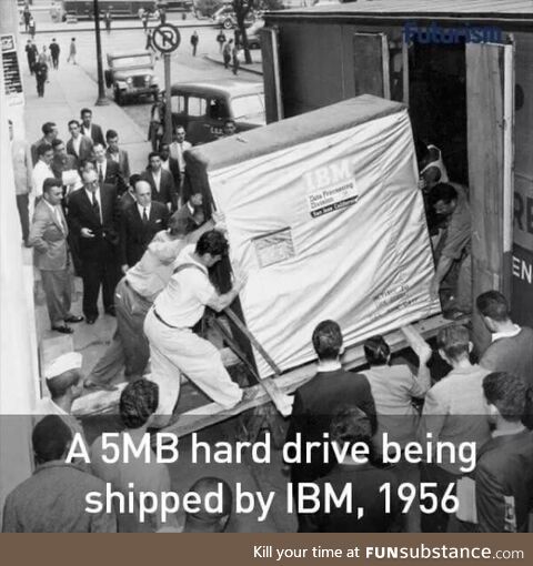5MB hard drive by IBM