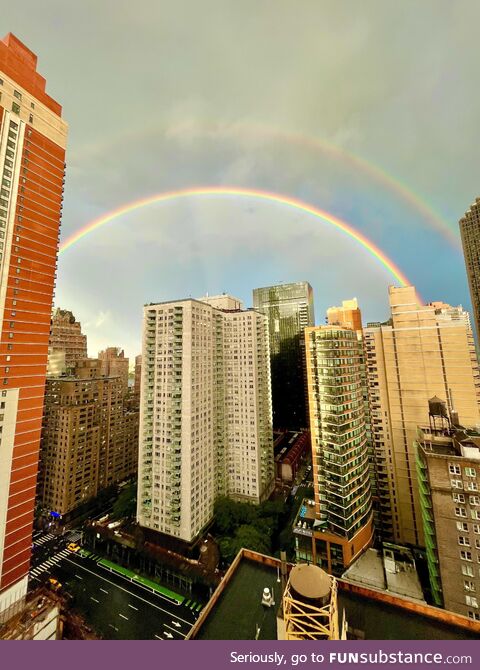 Another view of the nyc double rainbow
