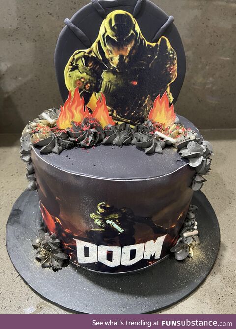 Little bros 15th birthday cake