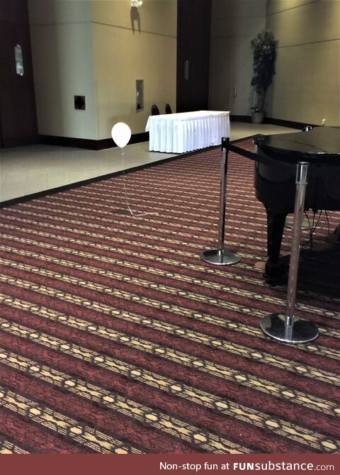 Took this picture of a balloon in a hotel lobby years ago, something about the photo