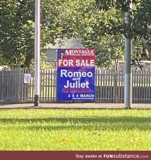 What a perfect sponsor for the school play