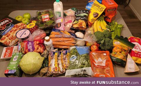 ~$210 of groceries, Seattle, USA