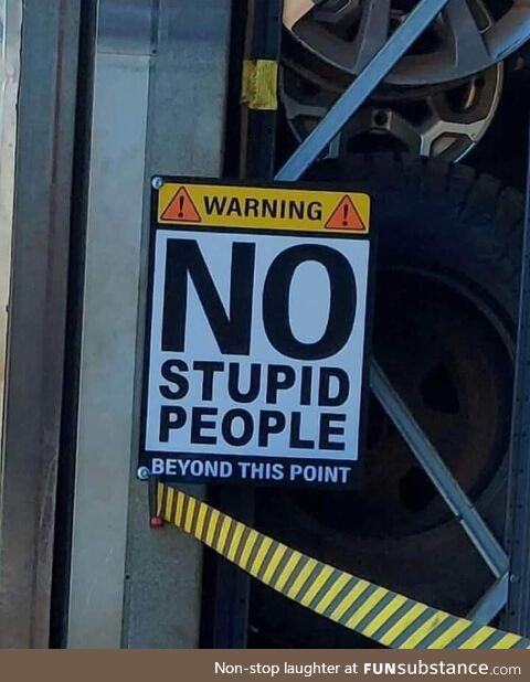 It won't help any, though. Stupid people can't read
