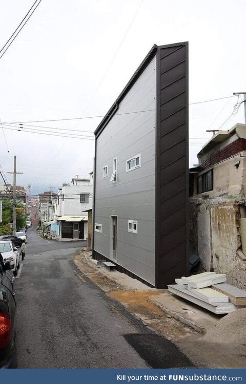 Really narrow house