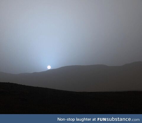 Sunset on Mars