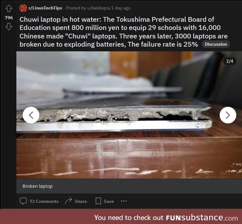 Chinese laptops explode, what a suprise