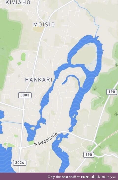 A totally normal river