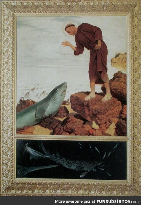 In the original ending for Jaws, the shark repents and confesses his sins to St Anthony