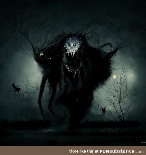 [OC] Creature of the night generated by AI