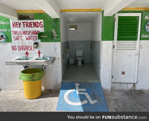 We accommodate everyone. But if you’re in a wheelchair…You will shit for the