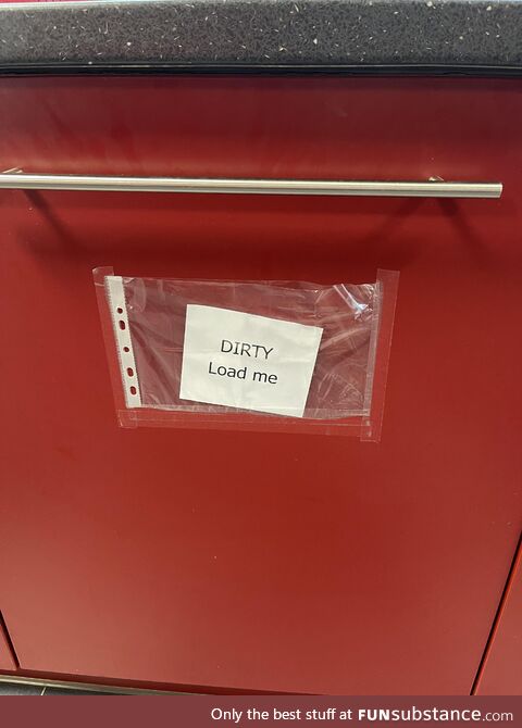 Our dishwasher in office