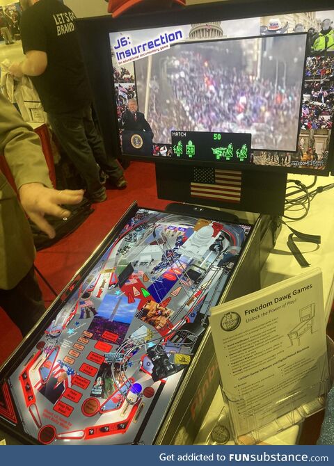 A January 6: Insurrection pinball machine