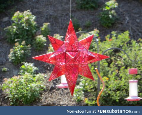 (OC) Handmade, hand painted, Moravian star