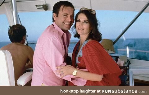 Natalie Wood and her husband Robert Wagner two weeks before her death, 1981