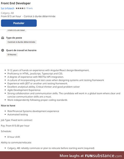Learn a framework since it's creation and work for minimum wage