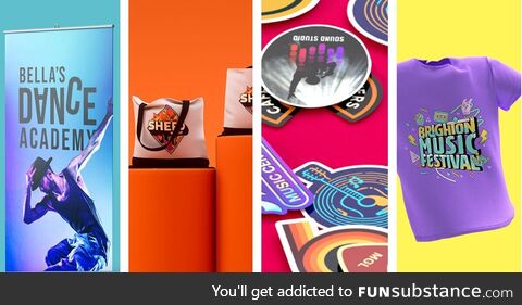 With practically unlimited products from VistaPrint, blast your brand, logo and design