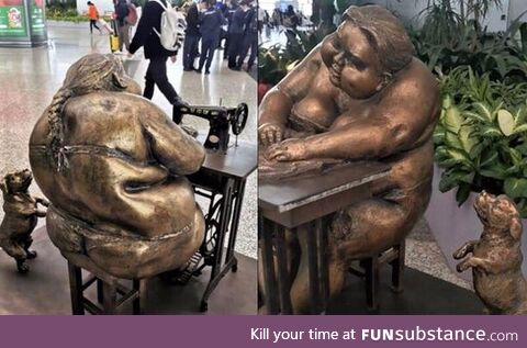 This controversial 'ugly' statue at an airport in China for 'damaging Chinese women's
