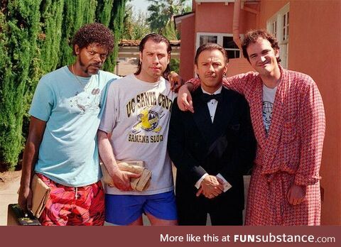 At the set of Pulp Fiction