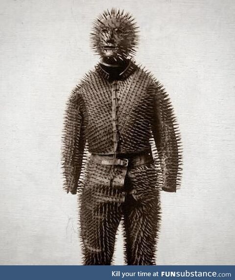 This is bear hunting armor from 1800s
