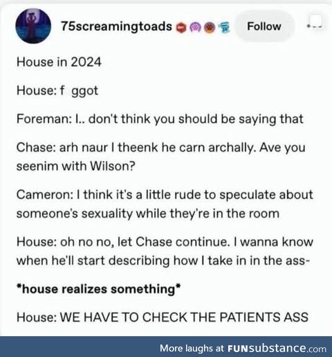 He didn't say that