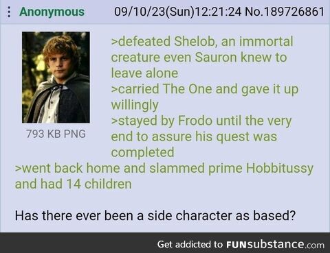 Anon on Samwise Gamgee