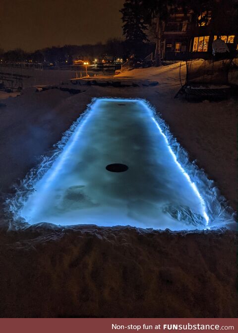 Nighttime curling mn style