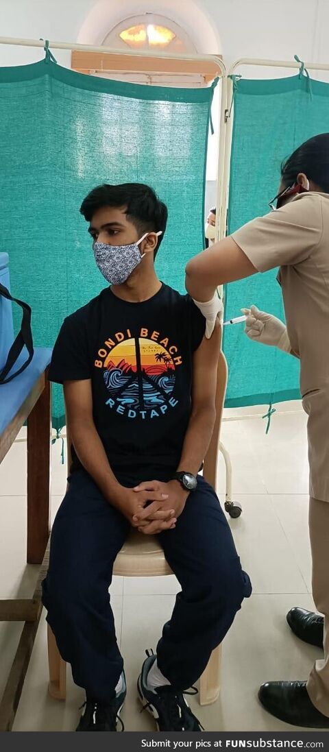 16 and Vaxxed thanks to the Indian Army