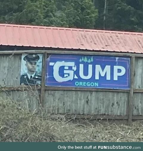 A modified sign in Oregon