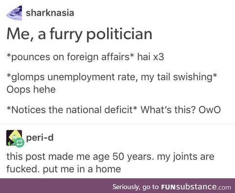 Couldn't help but notice your deficit from across the floor