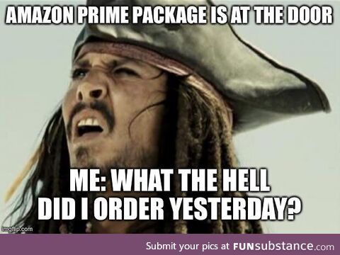 Bad memory or ordering too much stuff from Amazon