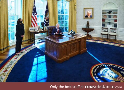 Meanwhile, in the oval office