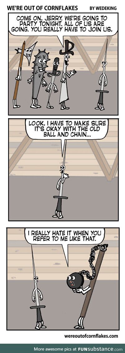 Medieval weapons going to party