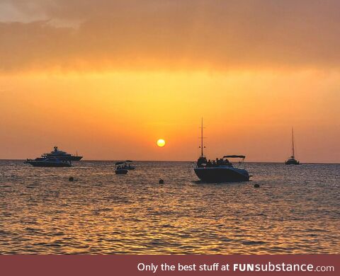 Sunset in Sant Antoni de Portmany, Ibiza