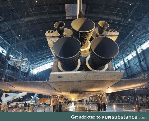 Rear of Space Shuttle Discovery