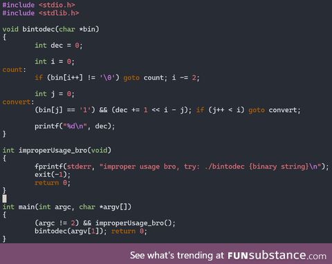 binaryToDecimal