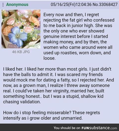 Anon has Regrets