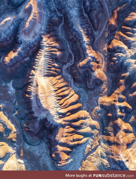 Aerial photo of the Painted Desert, Arizona