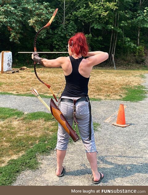Finally got myself a Hungarian horsebow and started practicing archery again :)
