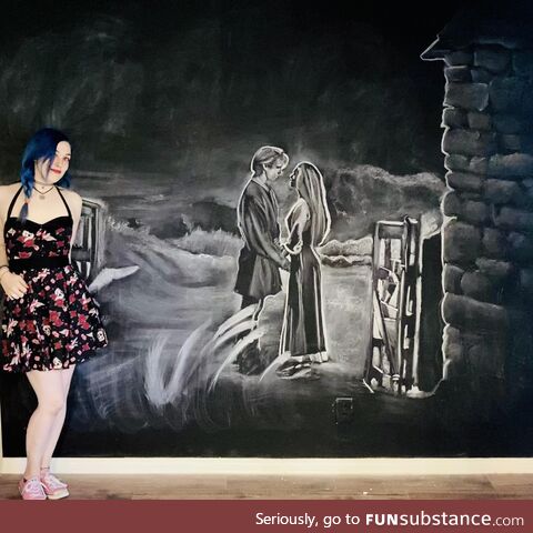 Princess Bride chalk drawing! [OC]