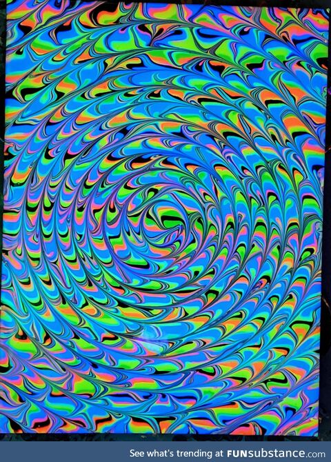 9x12in black light acrylic