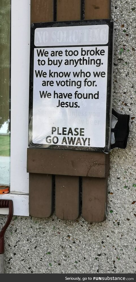 [OC] This sign on a person's house in Calgary