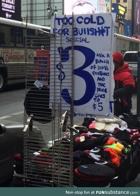 Meanwhile, on a cold day in NYC