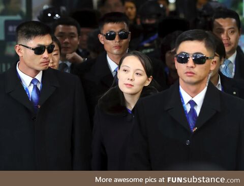 Kim Yo-jong, younger sister of Kim Jong-un, the first member of the Kim family in South
