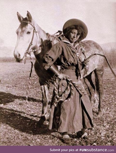 Nellie Brown, black cowgirl. C.1880s