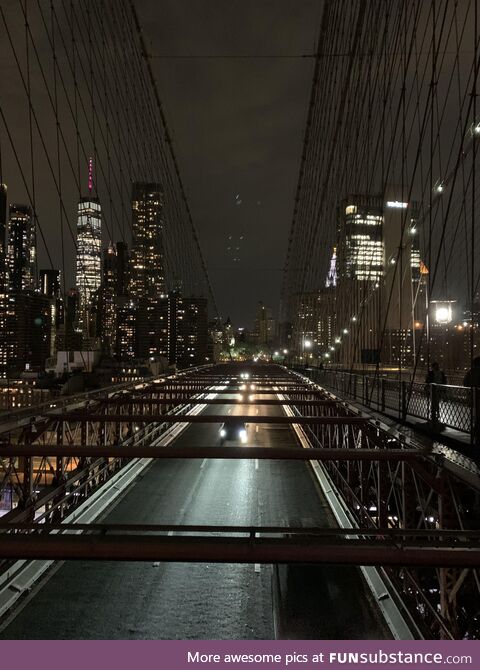 Brooklyn Bridge at night