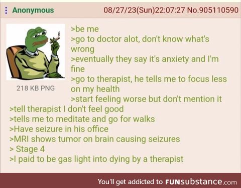 Frogger is dependant on a doctor